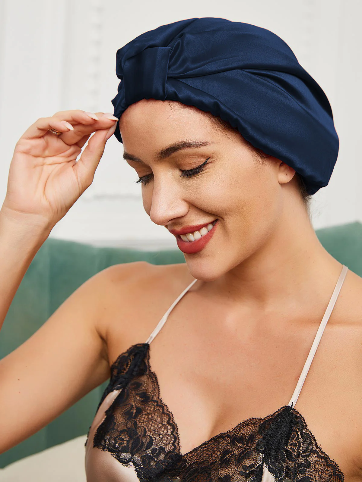 Pure Silk Night Turban Bonnet - Image 7