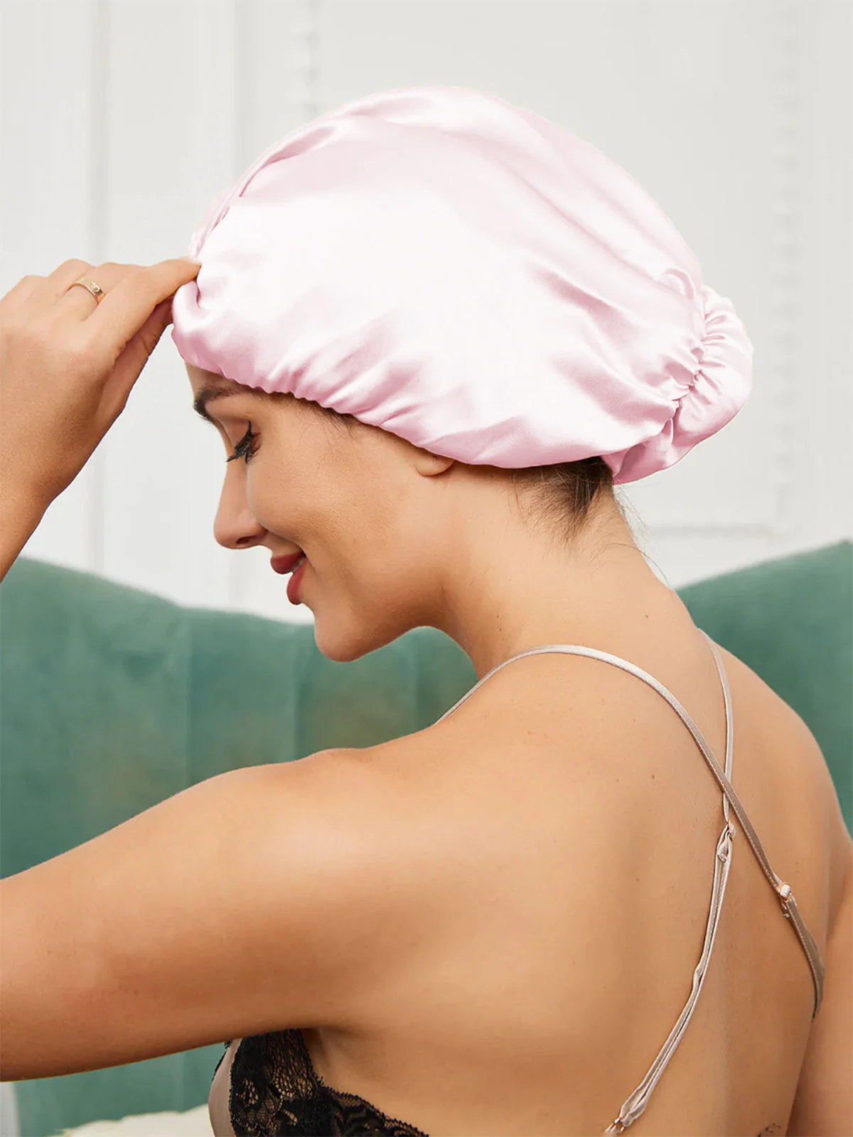 Pure Silk Night Turban Bonnet - Image 9
