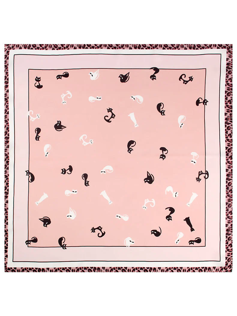 Pure Silk Printed Designer Square Scarf 53x53cm/21 - Image 11