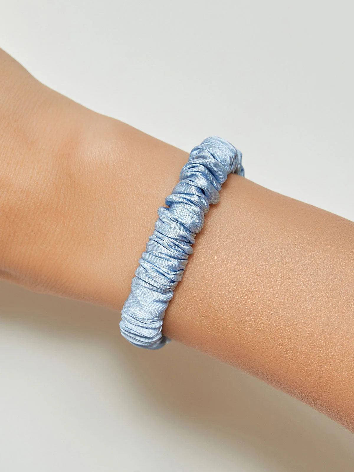 Pure Silk Soft Skinny Hair Scrunchie - 1cm - Image 16