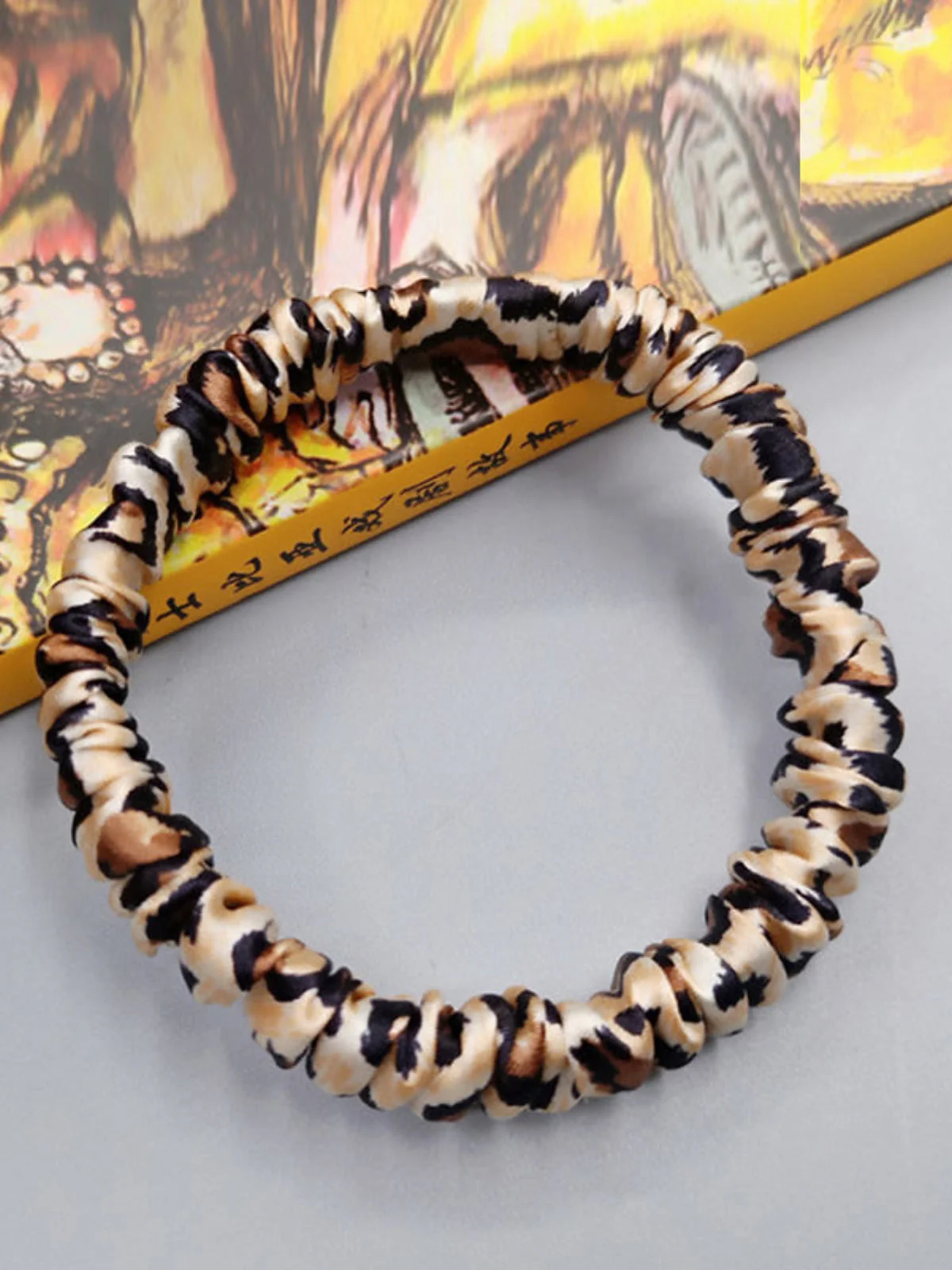 Pure Silk Soft Skinny Hair Scrunchie - 1cm - Image 46