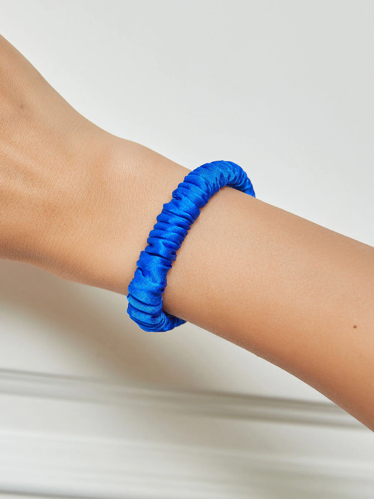 Pure Silk Soft Skinny Hair Scrunchie - 1cm - Image 61