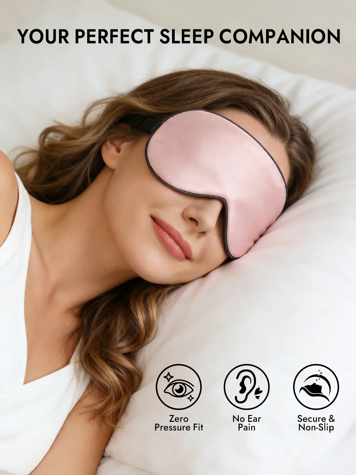Pure Silk Elastic Band Sleep Eye Mask - Image 11