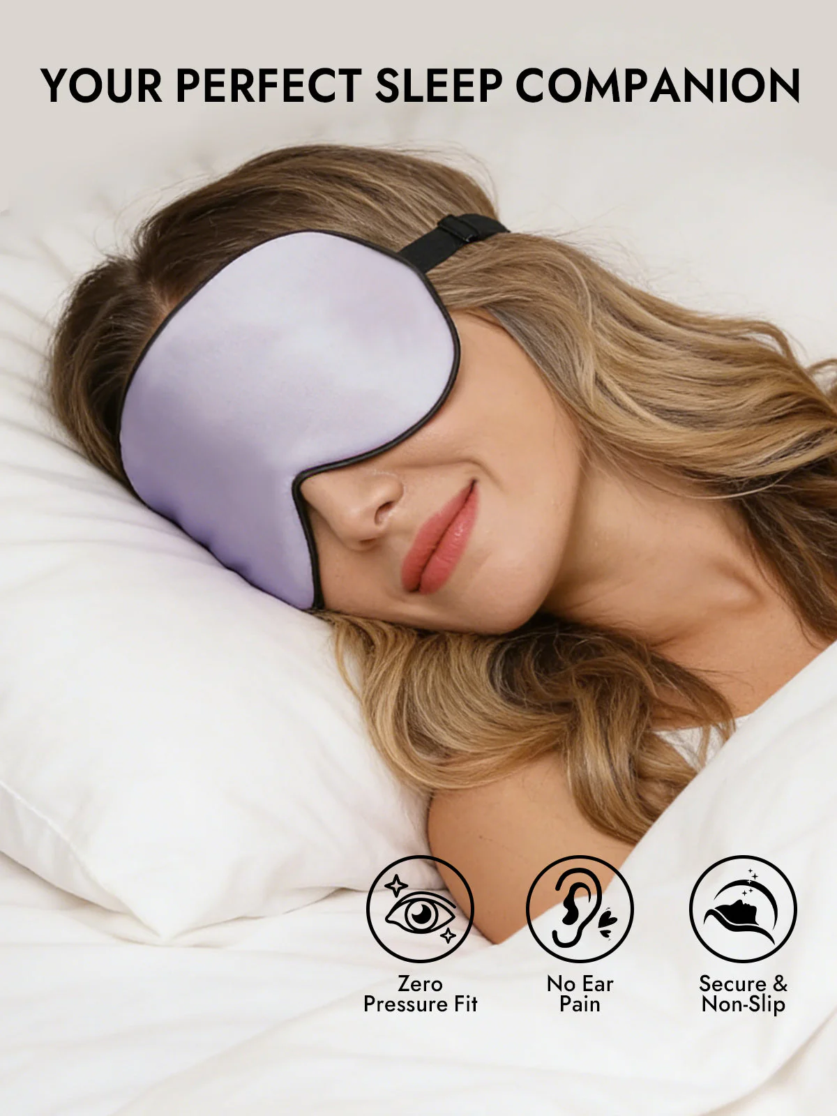 Pure Silk Elastic Band Sleep Eye Mask - Image 23