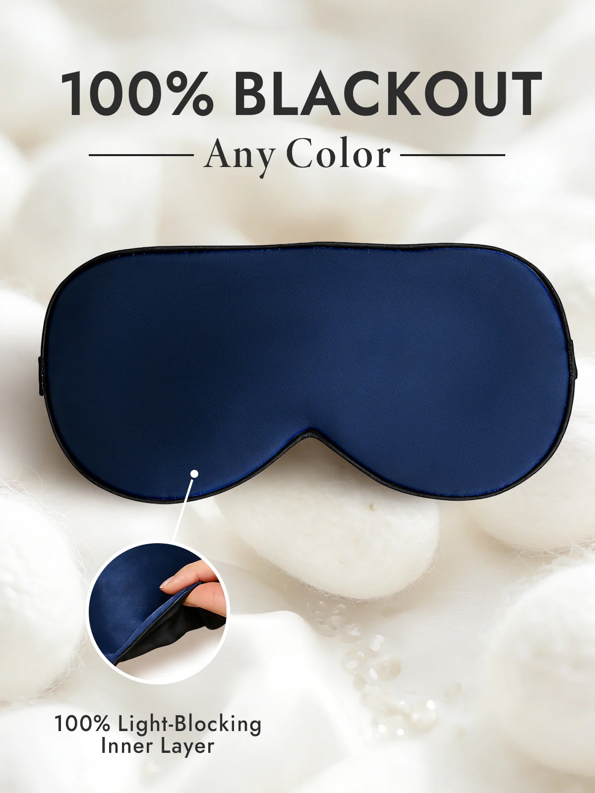 Pure Silk Elastic Band Sleep Eye Mask - Image 25