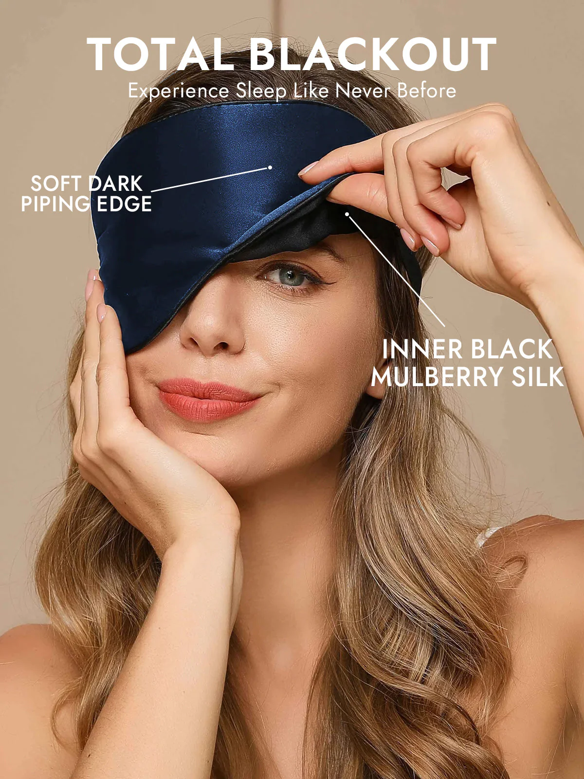 Pure Silk Elastic Band Sleep Eye Mask - Image 26