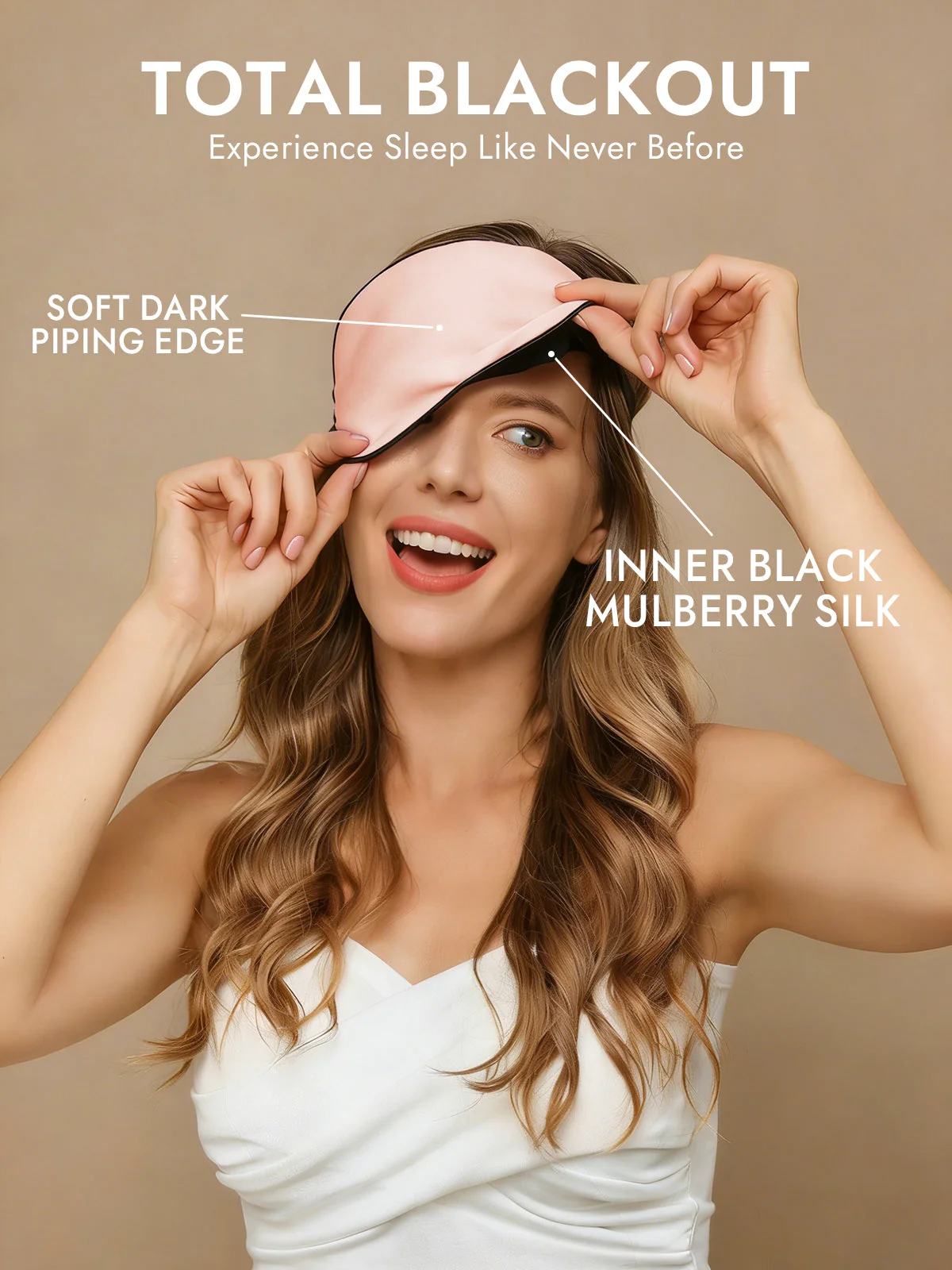 Pure Silk Elastic Band Sleep Eye Mask - Image 68
