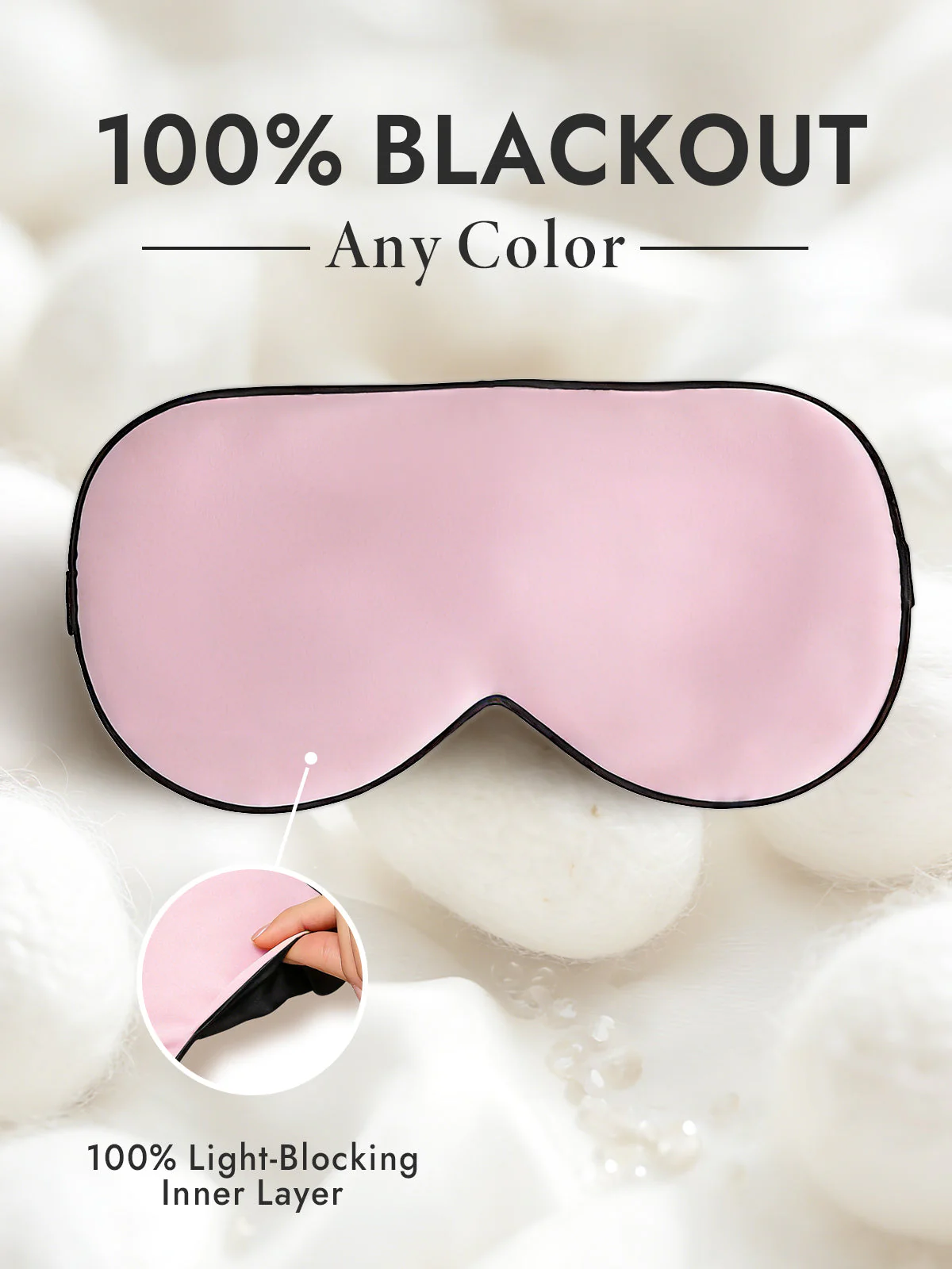Pure Silk Elastic Band Sleep Eye Mask - Image 7