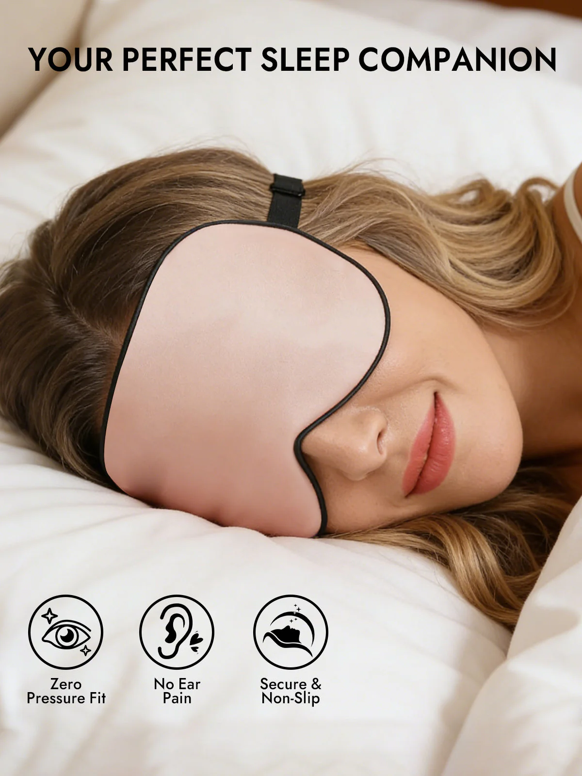 Pure Silk Elastic Band Sleep Eye Mask - Image 71