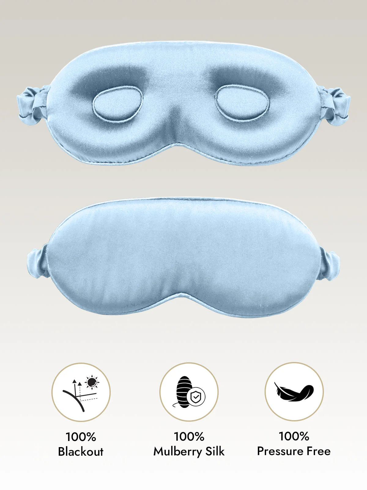 Pure Silk Eye Mask With Elastic Band - Image 29