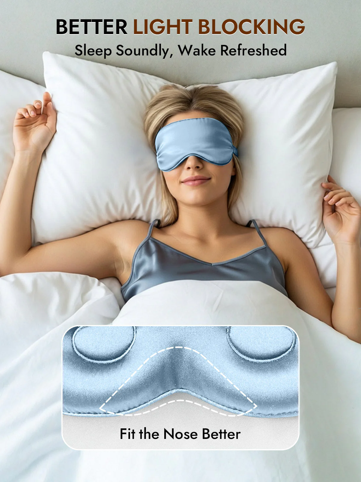 Pure Silk Eye Mask With Elastic Band - Image 31