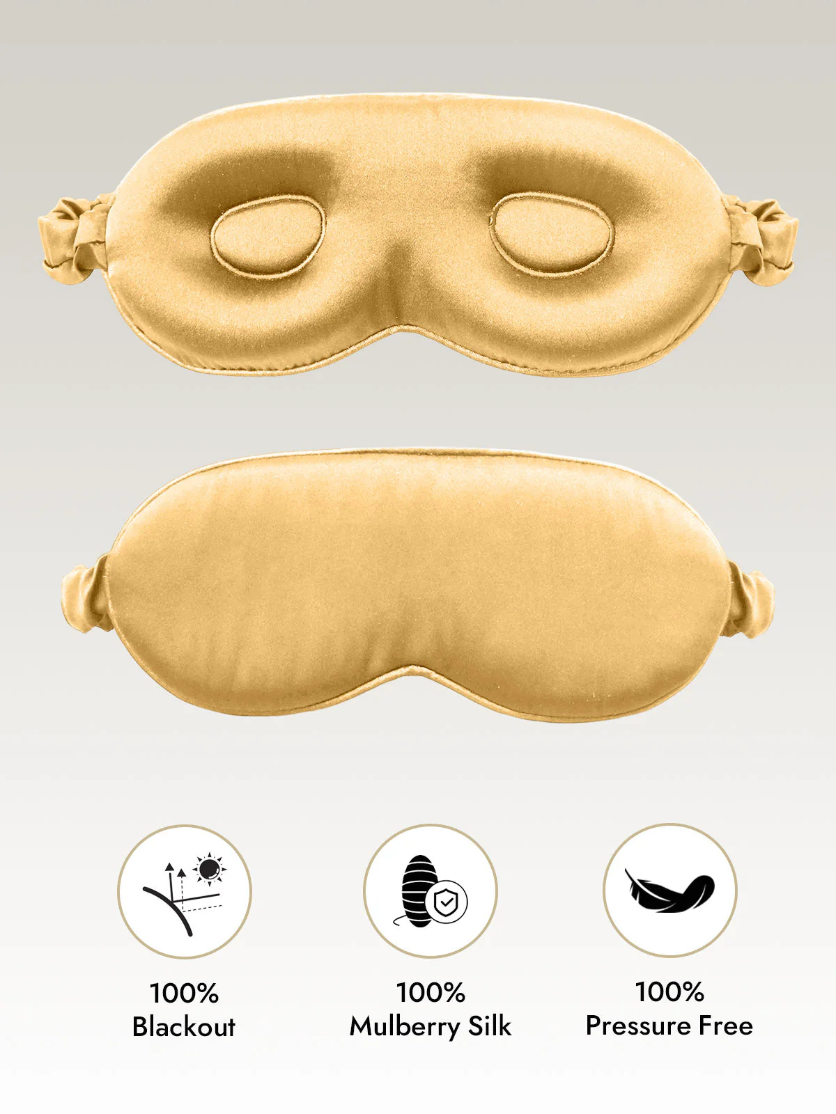 Pure Silk Eye Mask With Elastic Band - Image 36