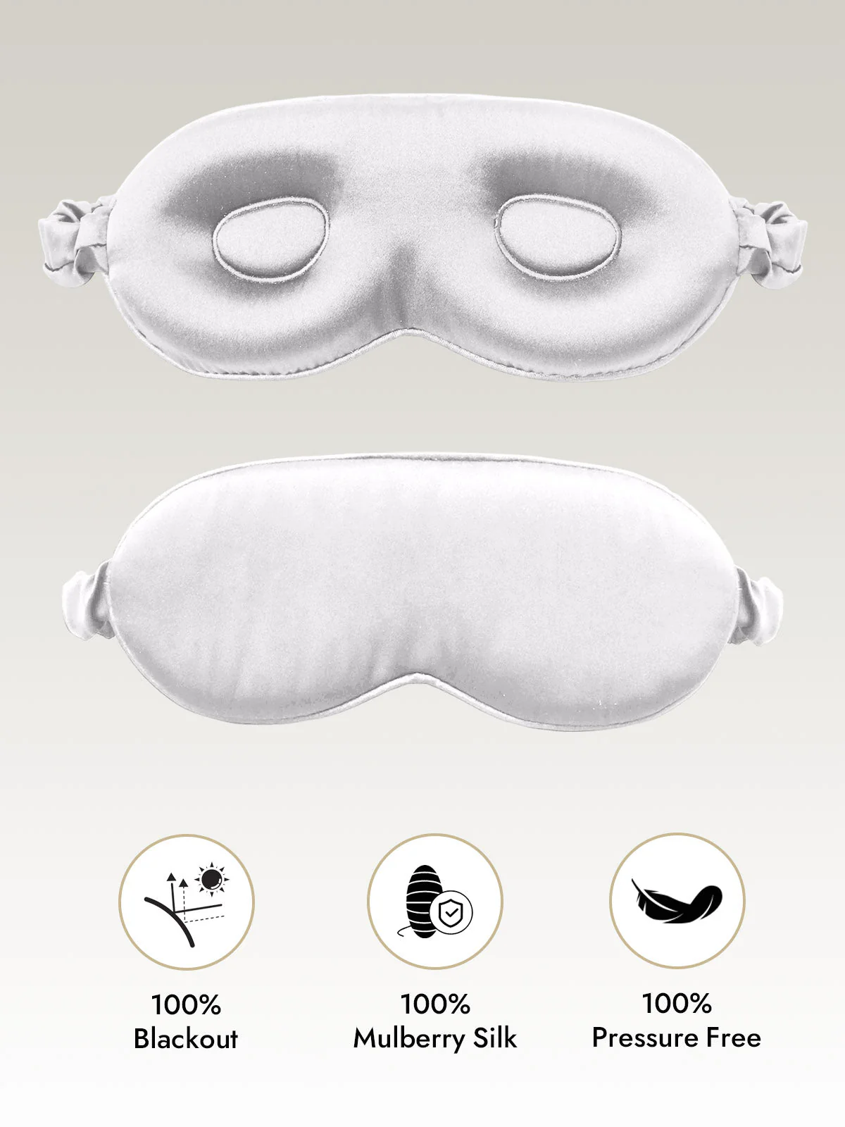 Pure Silk Eye Mask With Elastic Band - Image 43