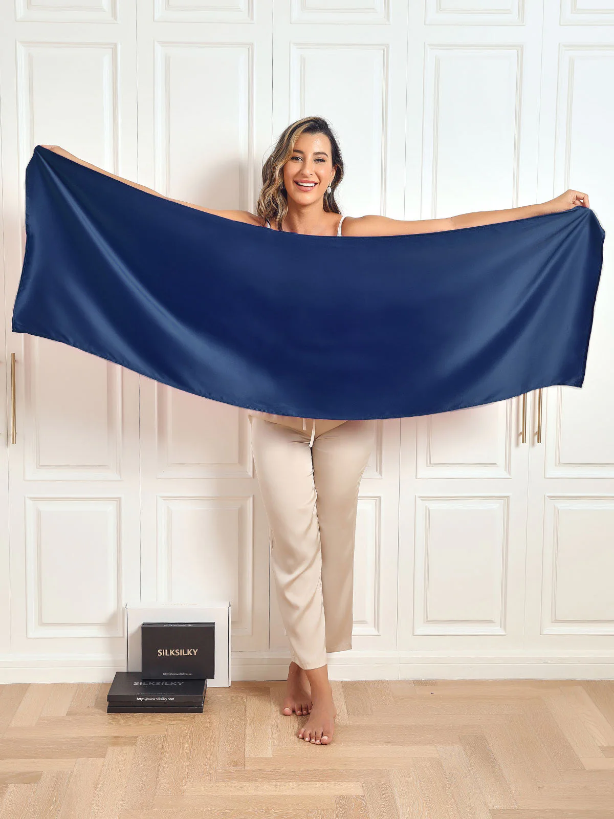 Pure Silk Long Scarf/Shawl 170x53cm/67 - Image 20