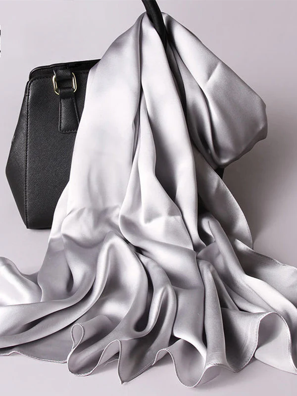 Pure Silk Rectangle Long Scarf/Shawl 170x53cm/67 - Image 12