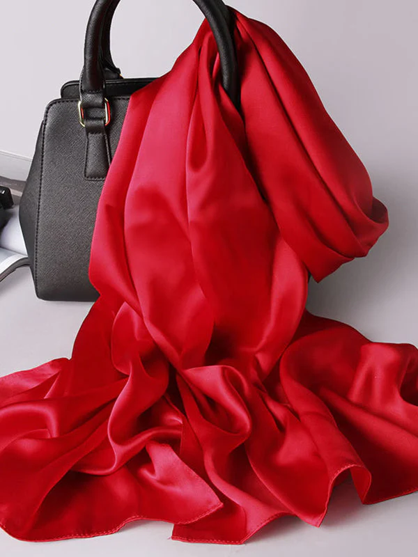 Pure Silk Rectangle Long Scarf/Shawl 170x53cm/67 - Image 17