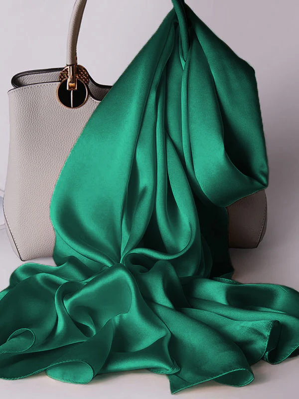 Pure Silk Rectangle Long Scarf/Shawl 170x53cm/67 - Image 22