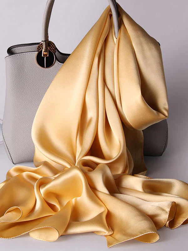 Pure Silk Rectangle Long Scarf/Shawl 170x53cm/67 - Image 24
