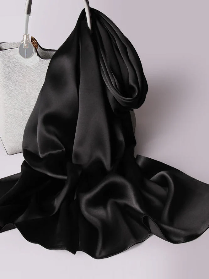 Pure Silk Rectangle Long Scarf/Shawl 170x53cm/67 - Image 5
