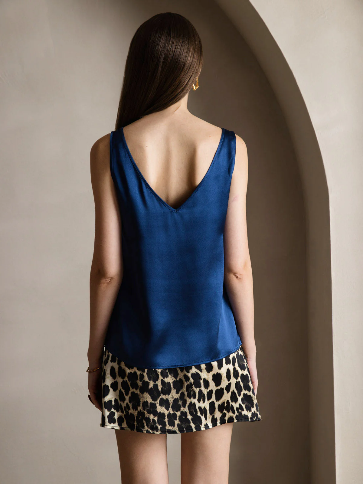 Clearance(US Warehouse) - Pure Silk Wide Straps Tank Top - Image 2