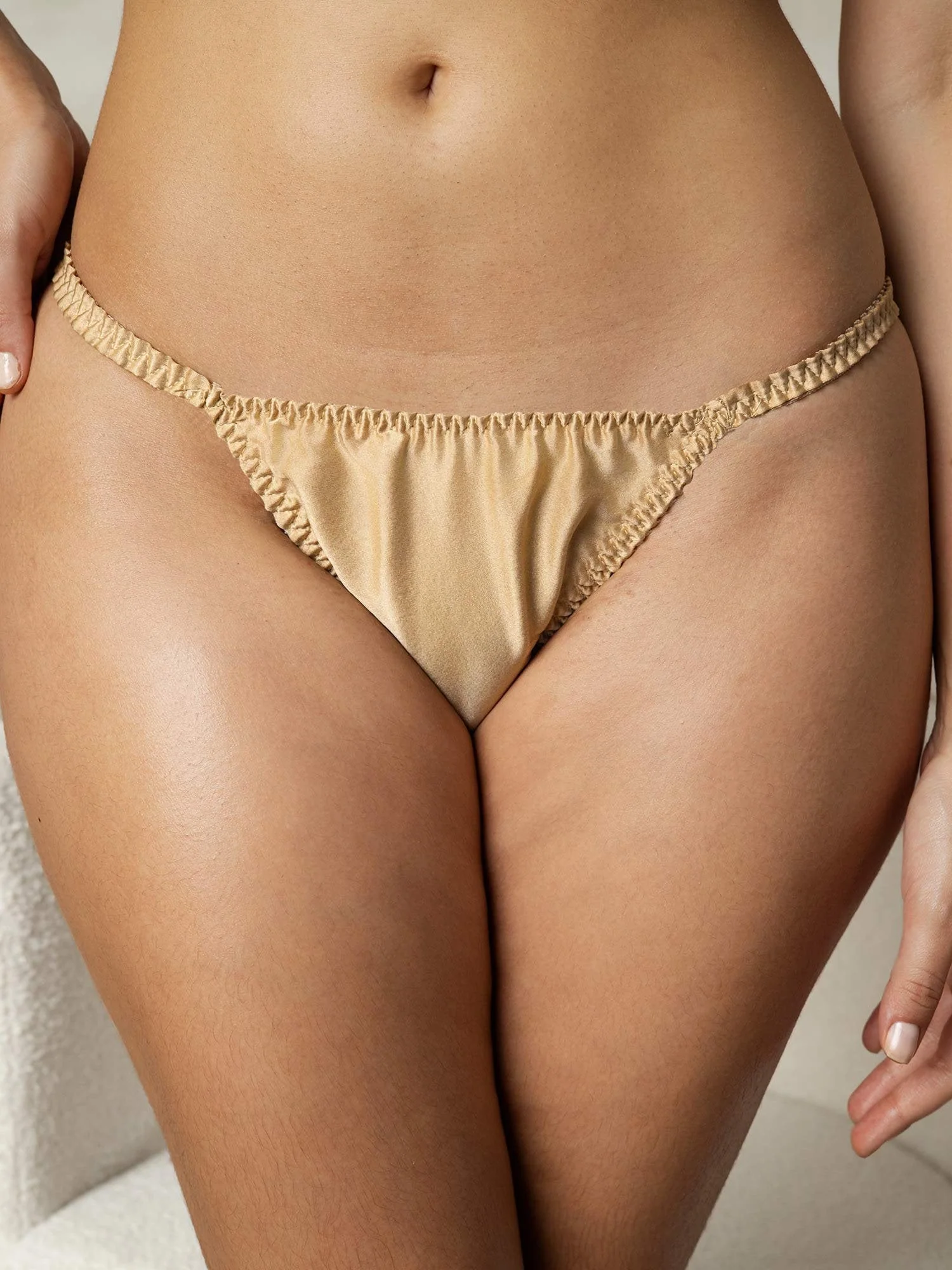 Pure Silk String Thong Panty - Image 36