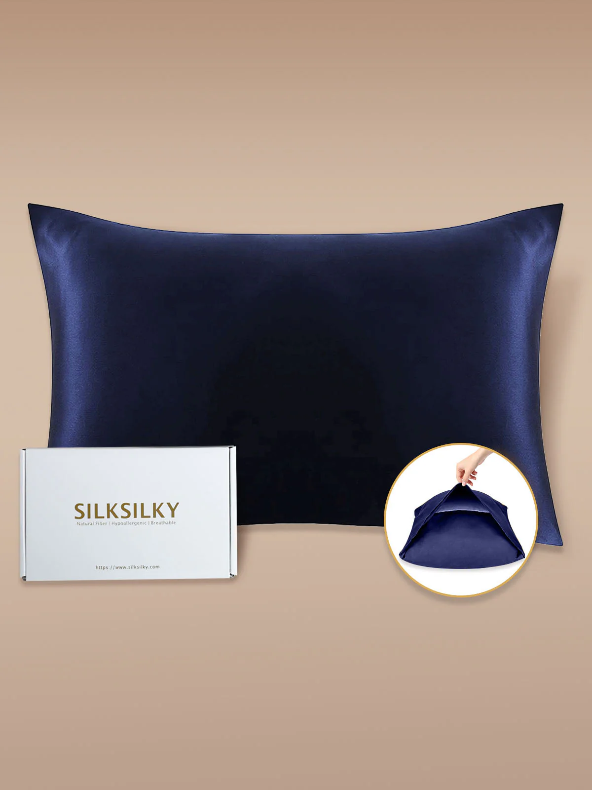 19Momme 100% Mulberry Silk Pillowcase - Envelope Closure - Image 107
