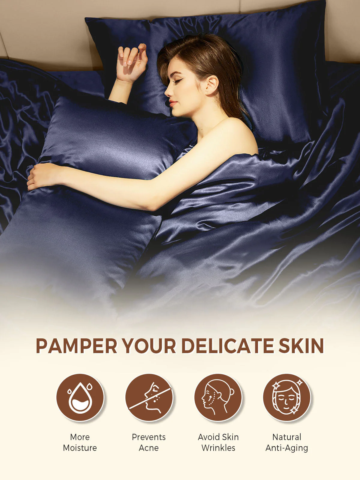 19Momme 100% Mulberry Silk Pillowcase - Envelope Closure - Image 109