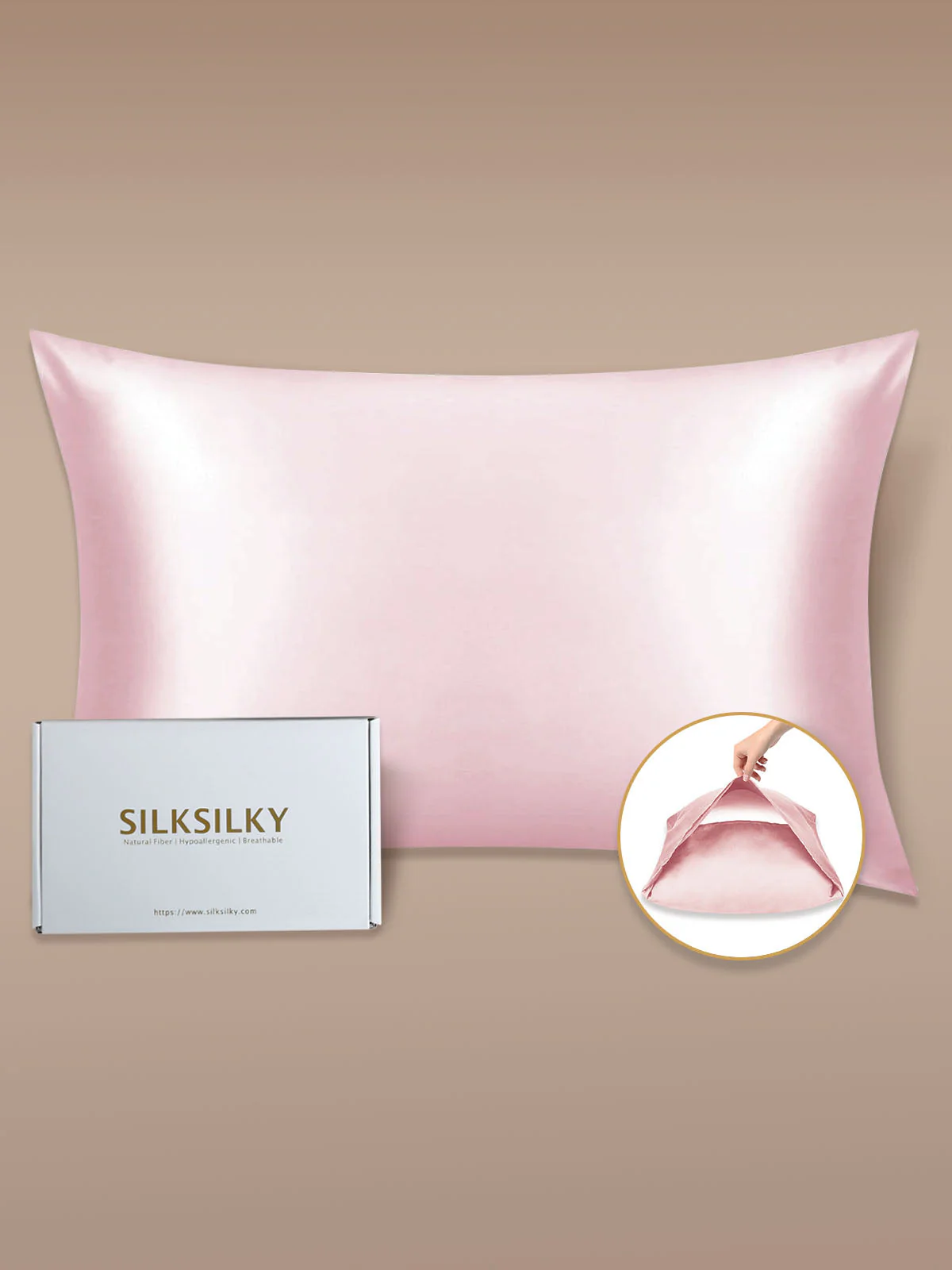 19Momme 100% Mulberry Silk Pillowcase - Envelope Closure - Image 116