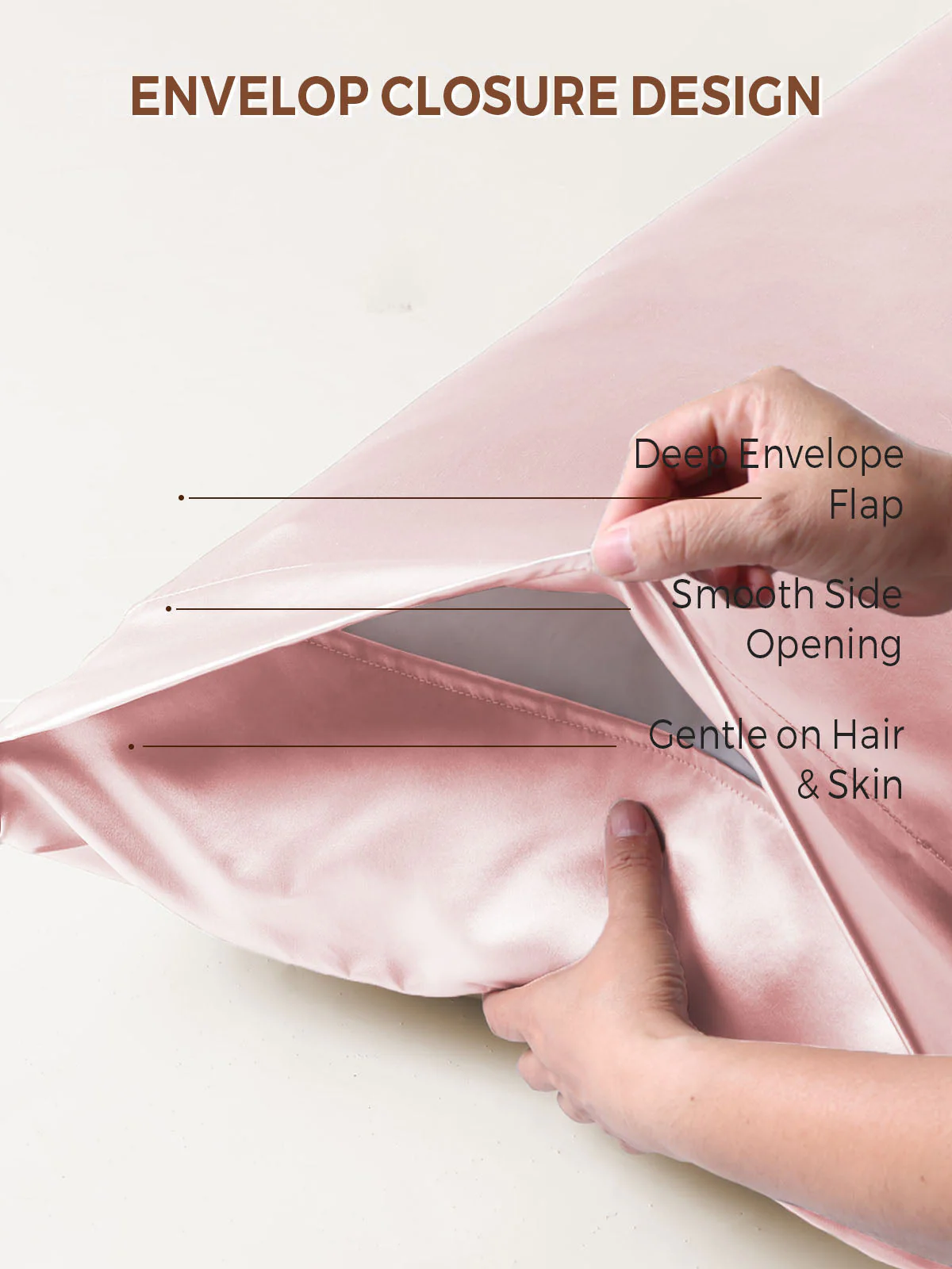 19Momme 100% Mulberry Silk Pillowcase - Envelope Closure - Image 122