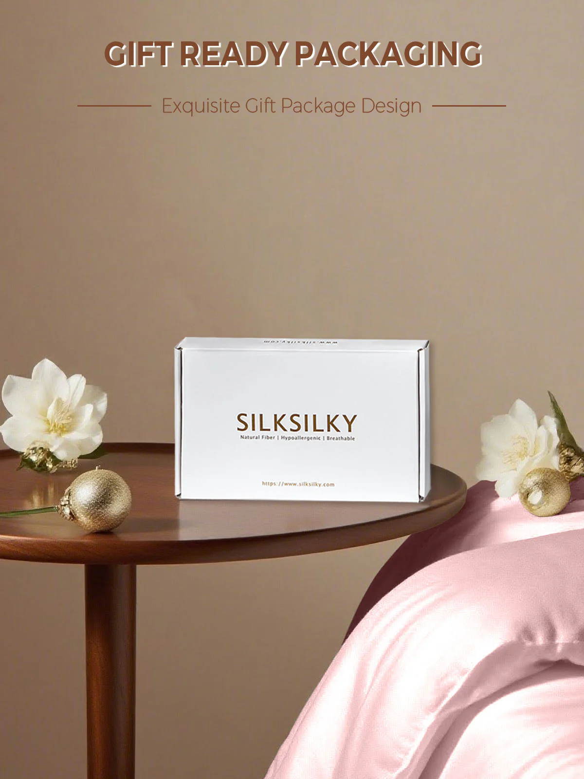 19Momme 100% Mulberry Silk Pillowcase - Envelope Closure - Image 123