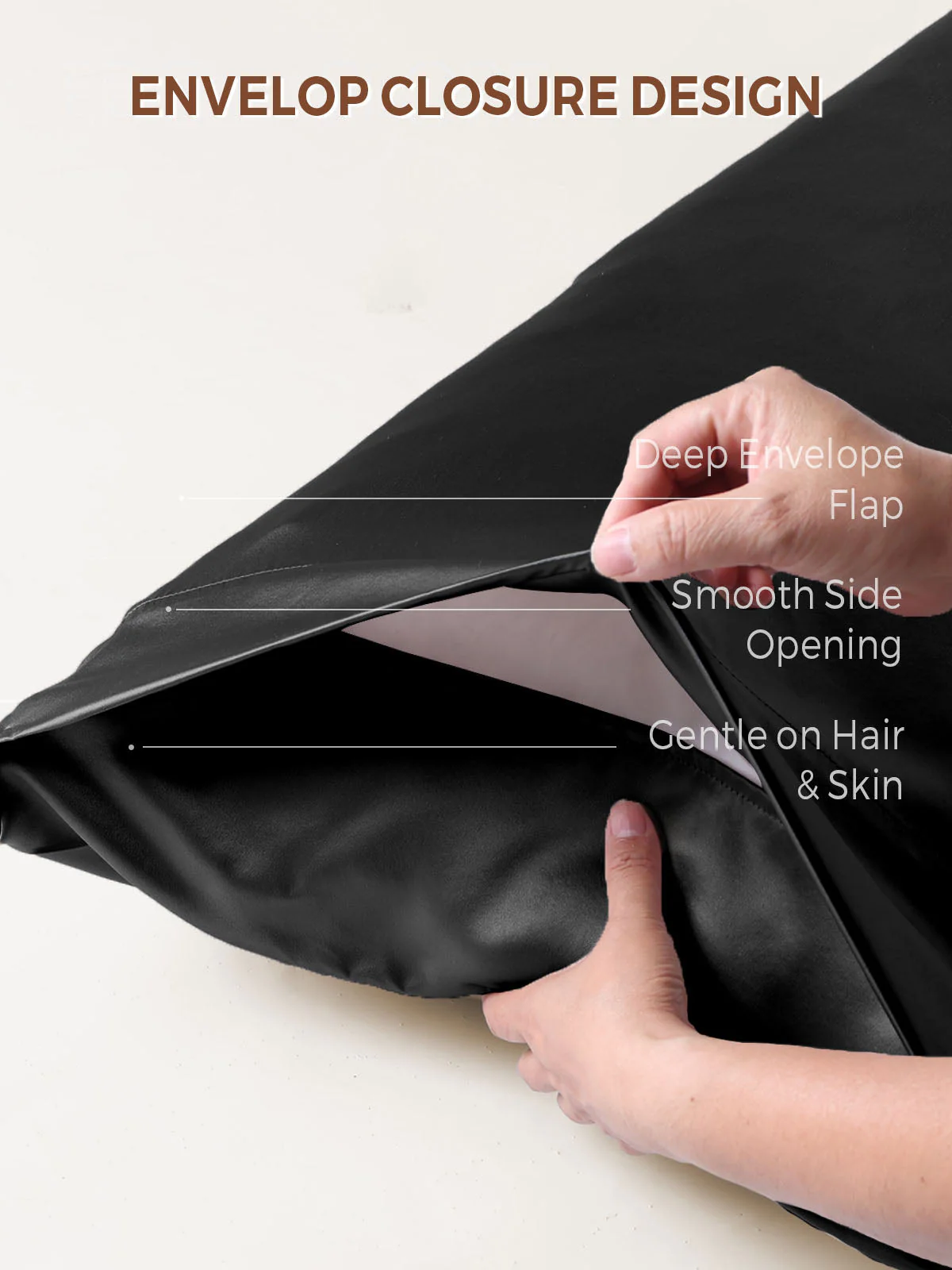 19Momme 100% Mulberry Silk Pillowcase - Envelope Closure - Image 131