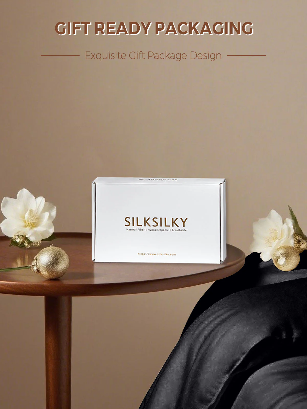 19Momme 100% Mulberry Silk Pillowcase - Envelope Closure - Image 132