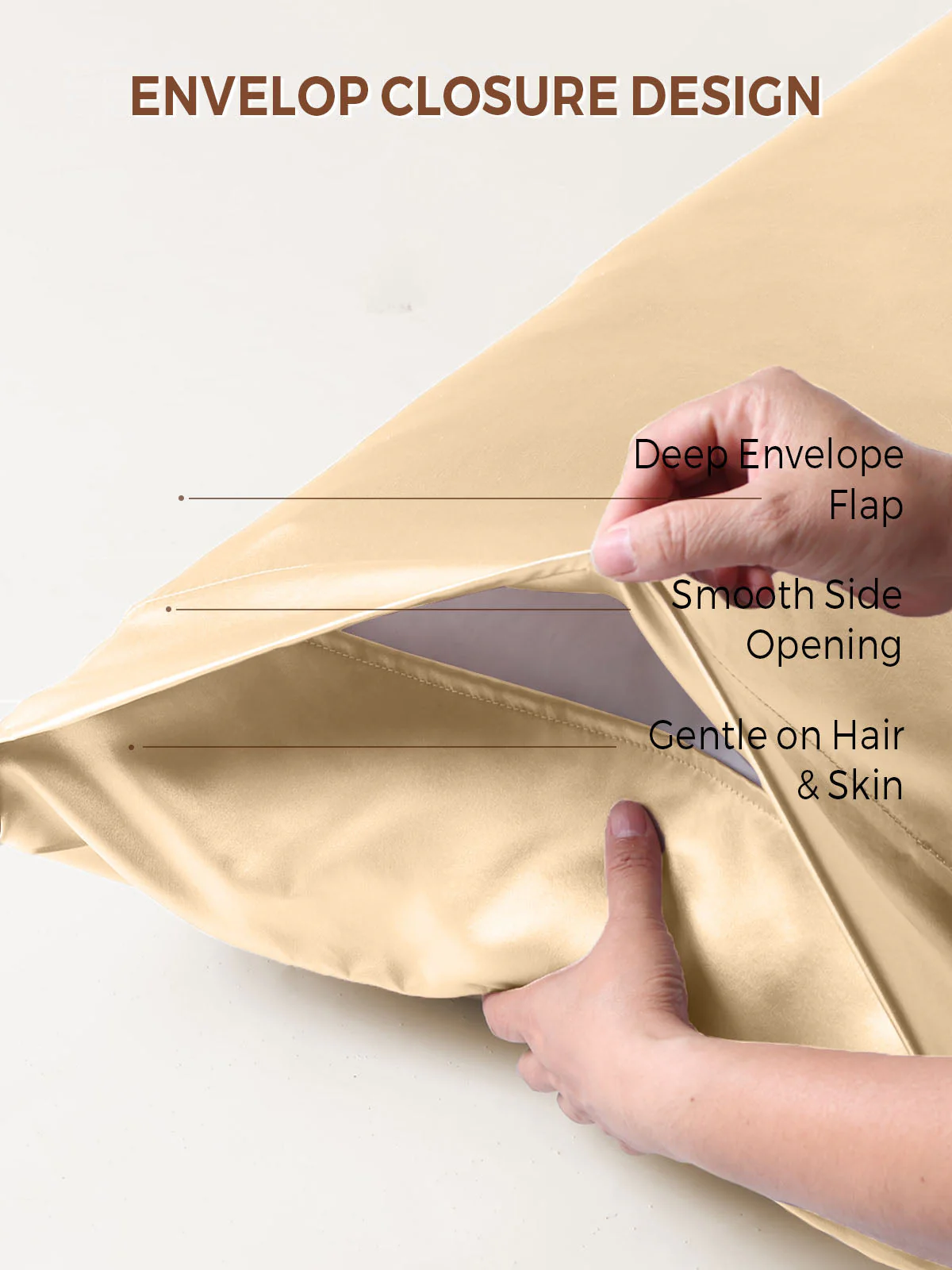 19Momme 100% Mulberry Silk Pillowcase - Envelope Closure - Image 140