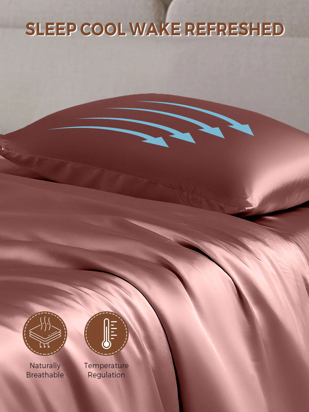 19Momme 100% Mulberry Silk Pillowcase - Envelope Closure - Image 174