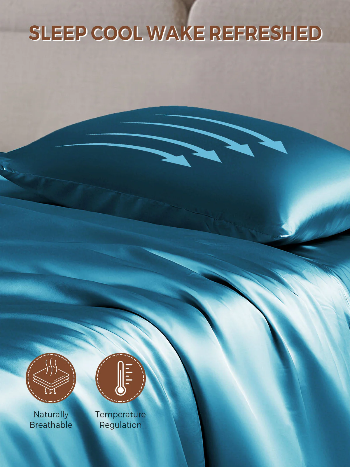 19Momme 100% Mulberry Silk Pillowcase - Envelope Closure - Image 182