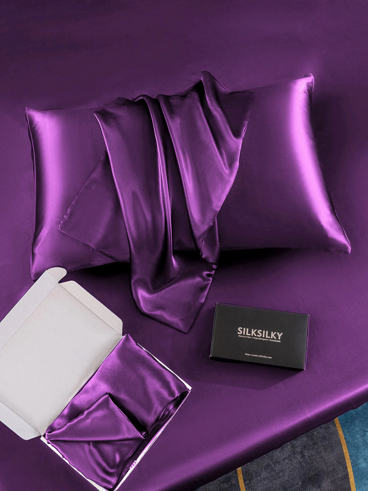 19Momme 100% Mulberry Silk Pillowcase - Envelope Closure - Image 43