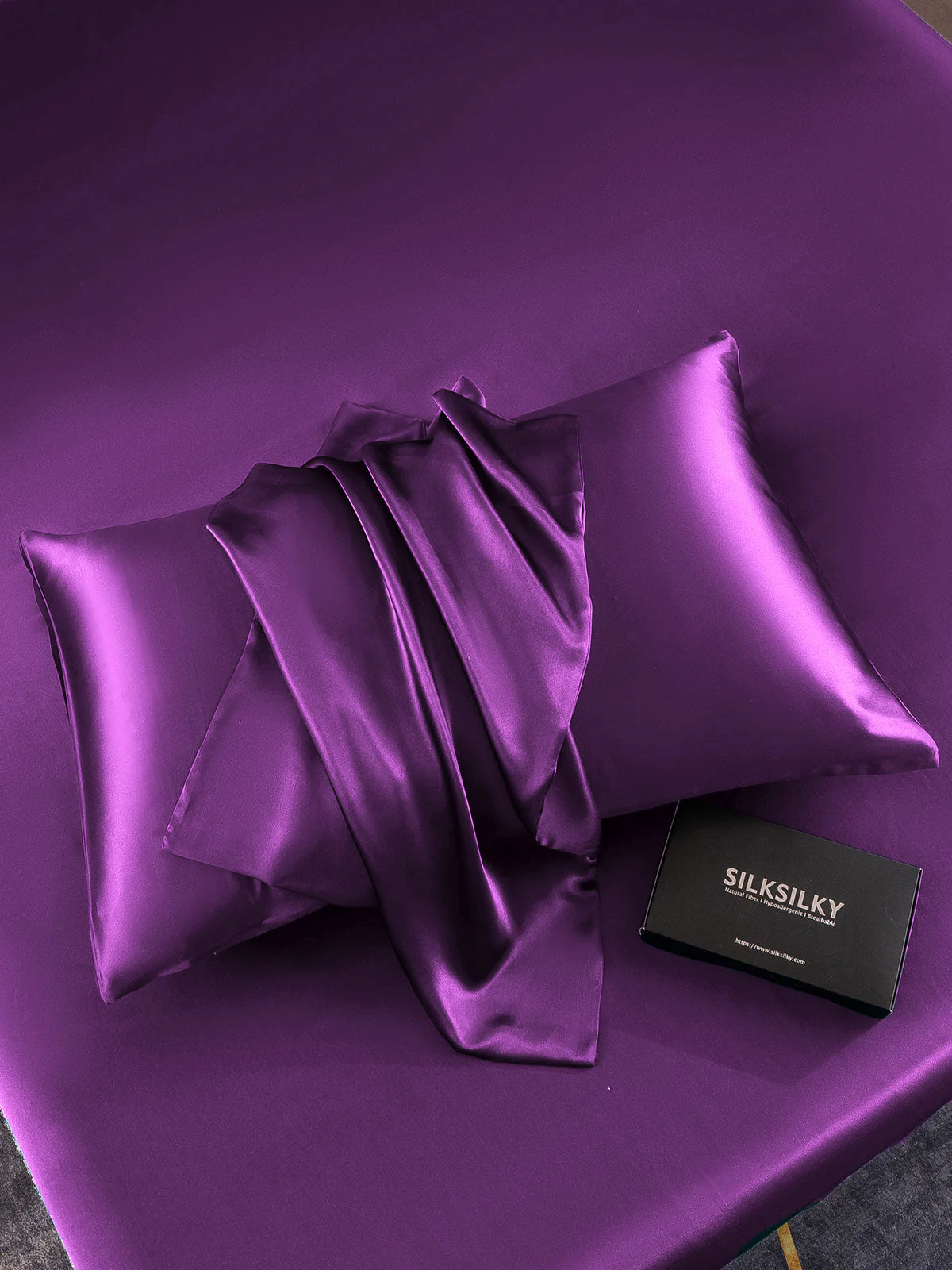 19Momme 100% Mulberry Silk Pillowcase - Envelope Closure - Image 44