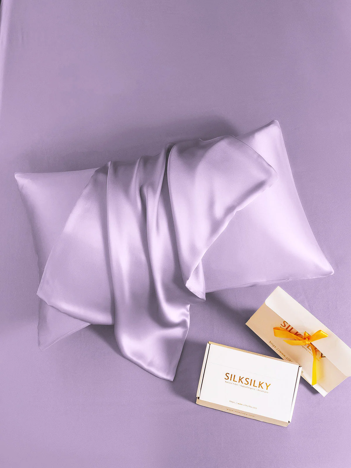 2Pcs 19Momme Pure Silk Pillowcases Bundle - Envelope - Image 114