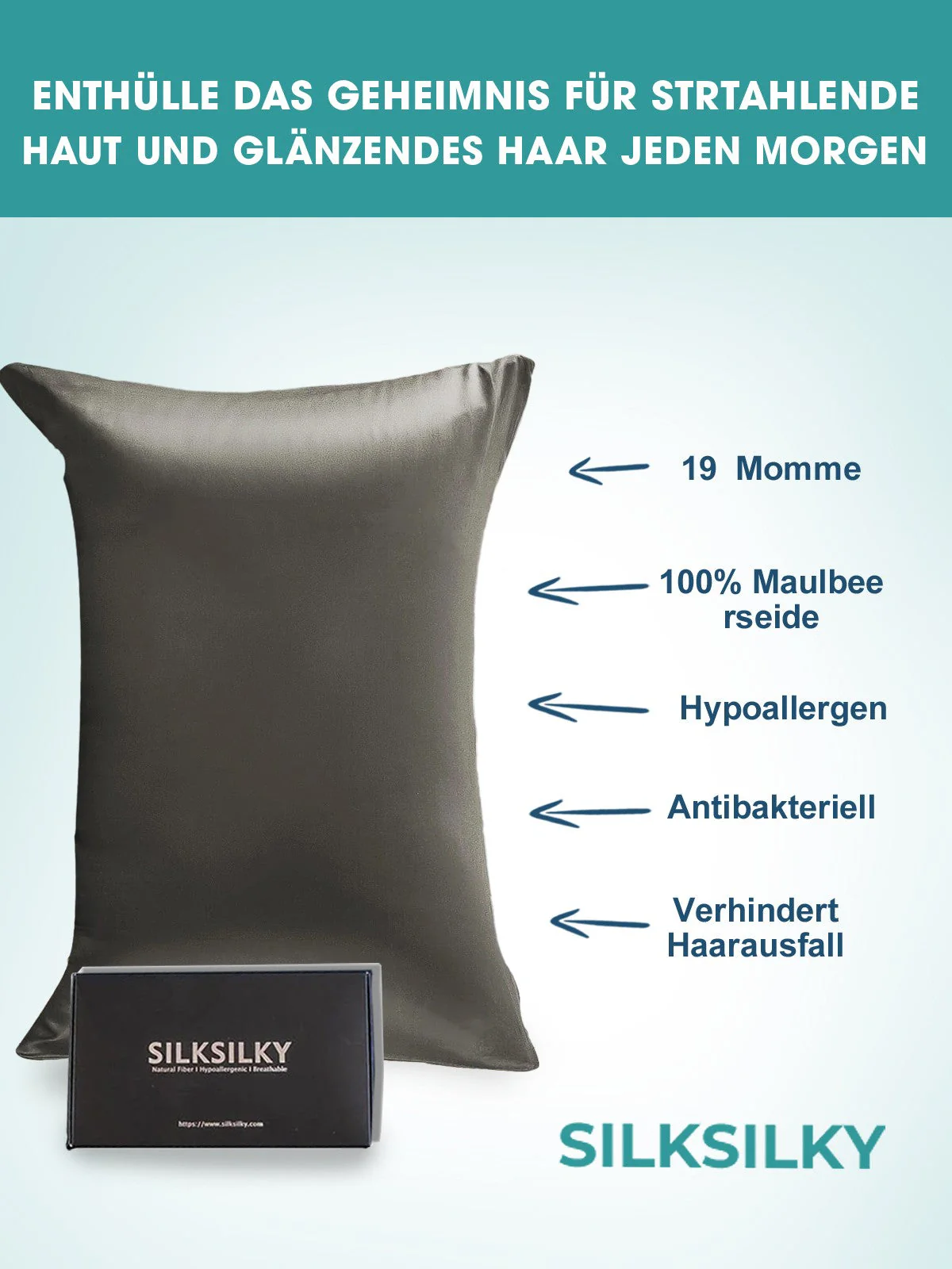 2Pcs 19Momme Pure Silk Pillowcases Bundle - Envelope - Image 27