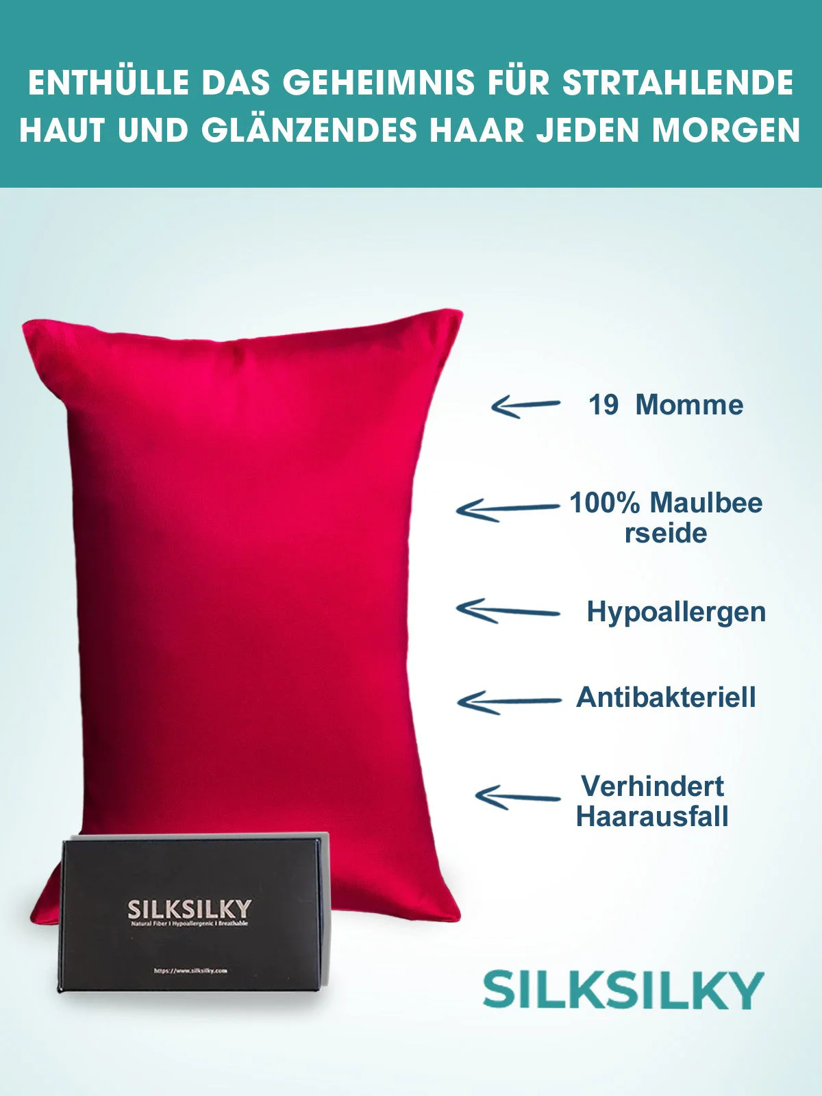 2Pcs 19Momme Pure Silk Pillowcases Bundle - Envelope - Image 38