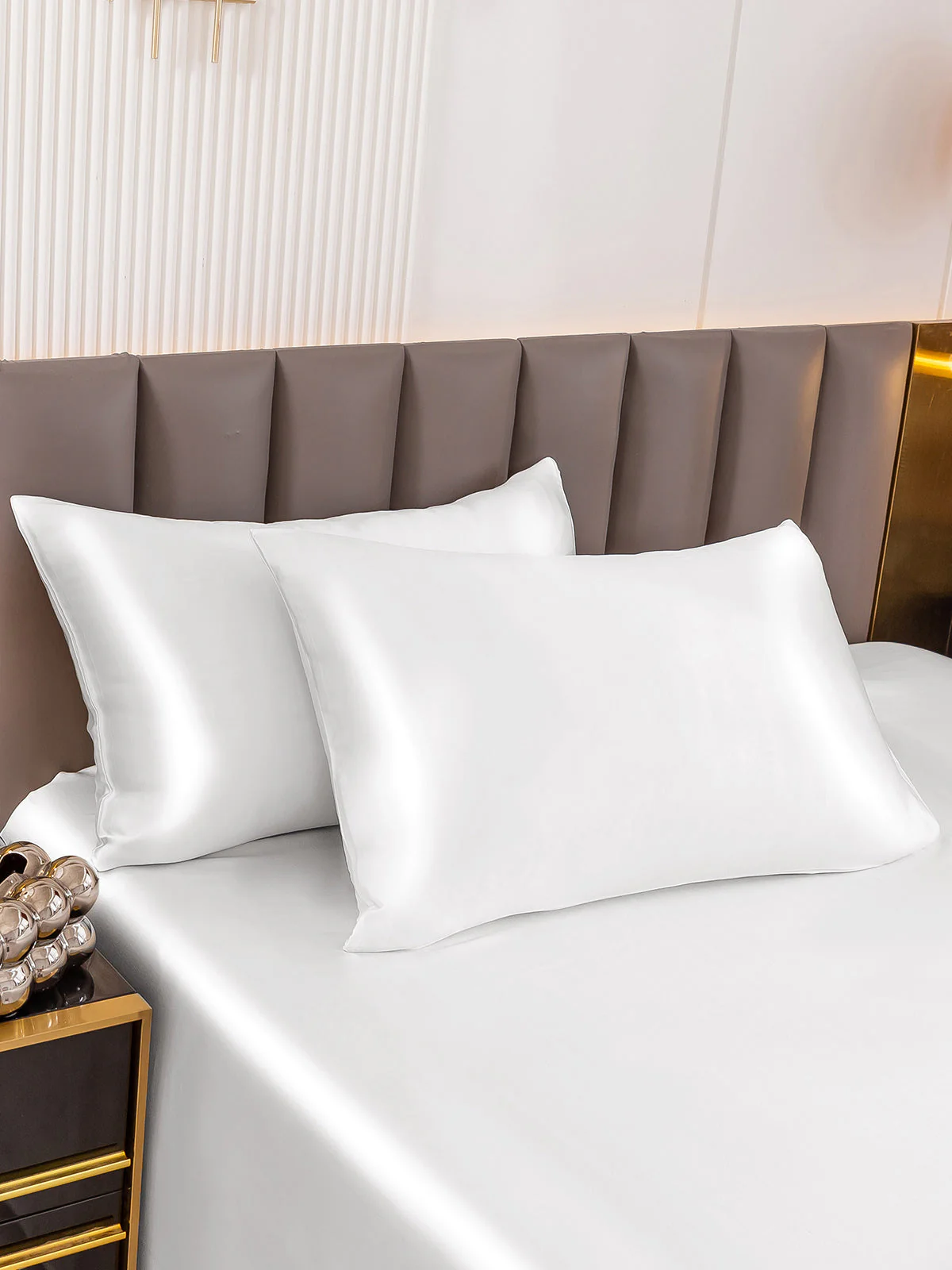 2Pcs 19Momme Pure Silk Pillowcases Bundle - Envelope - Image 4