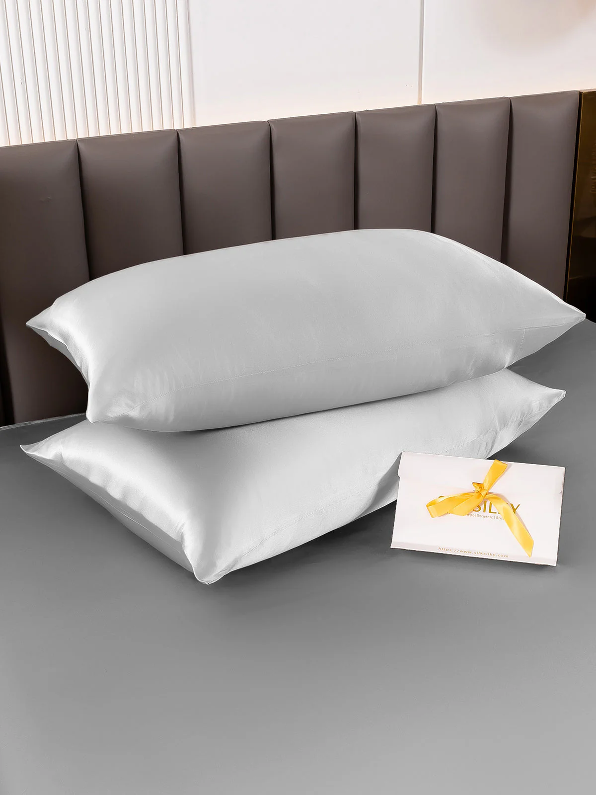 2Pcs 19Momme Pure Silk Pillowcases Bundle - Envelope - Image 59