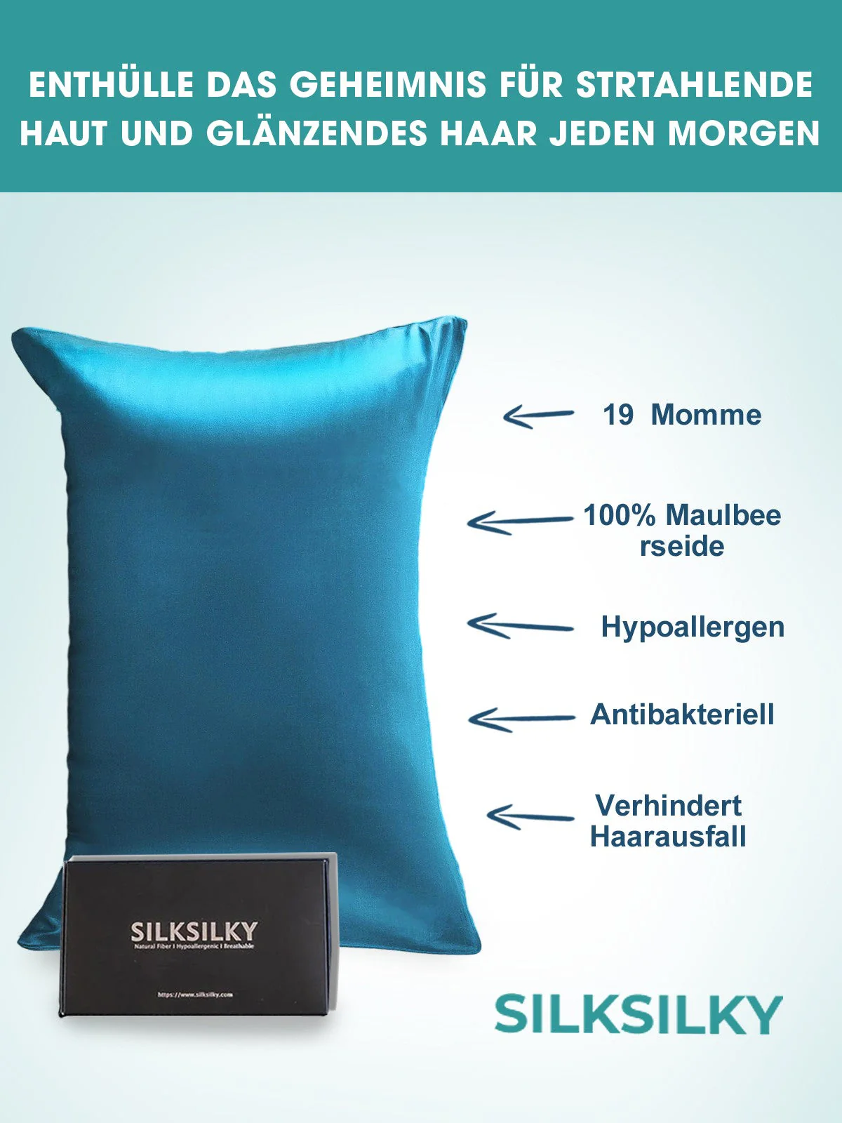 2Pcs 19Momme Pure Silk Pillowcases Bundle - Envelope - Image 69