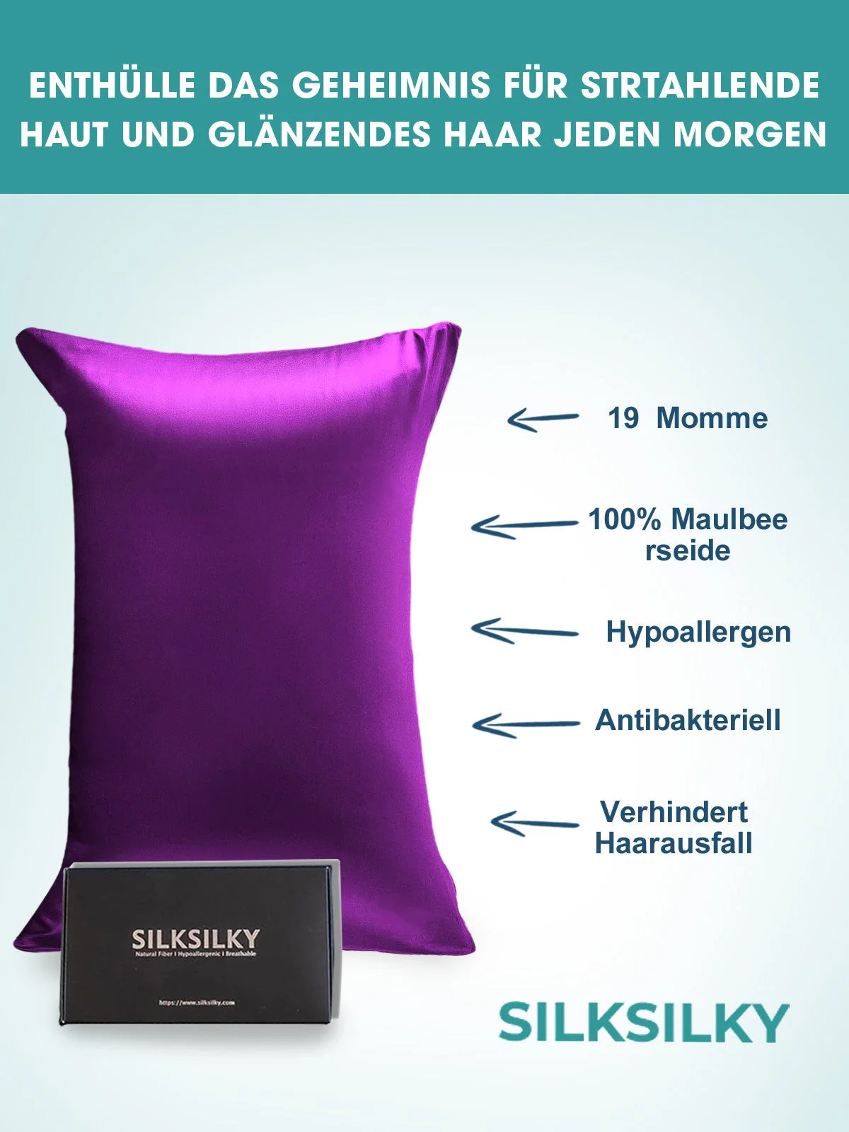 2Pcs 19Momme Pure Silk Pillowcases Bundle - Envelope - Image 81