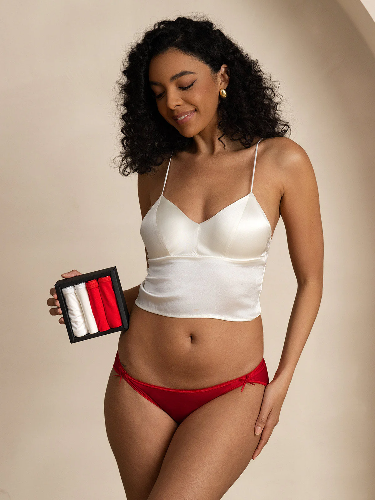 4Pcs Pure Silk Elegant Panties (Bra NOT Included) - Image 7