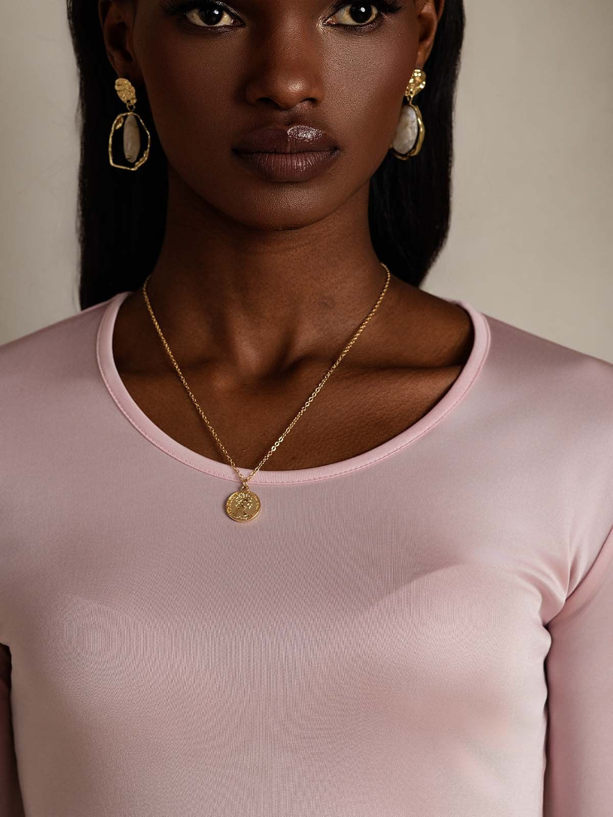 Women's Silk Long Sleeve Round Neck Top - Image 42