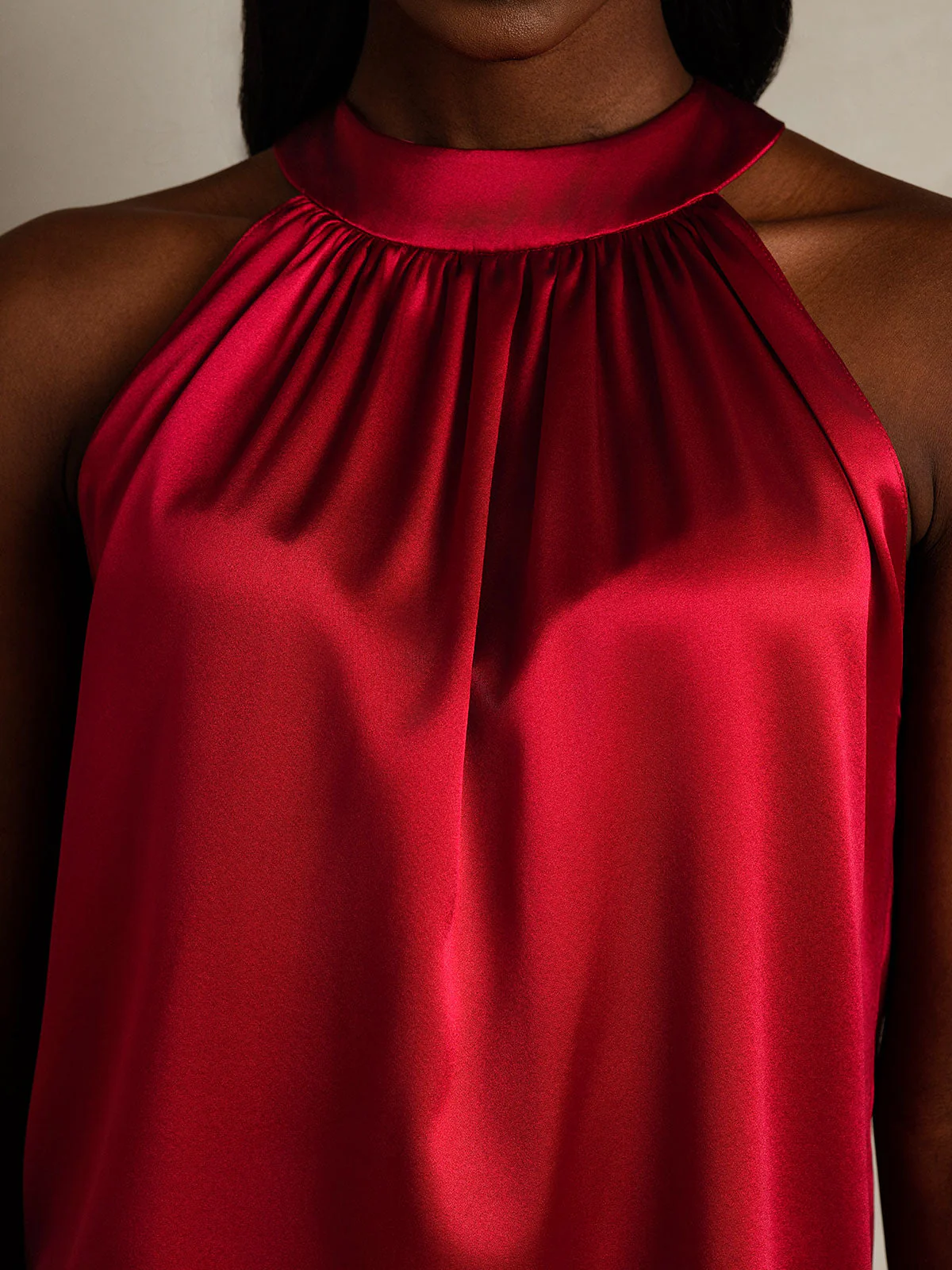 19Momme Silk Sleeveless Halter Neck Women's Top - Image 31