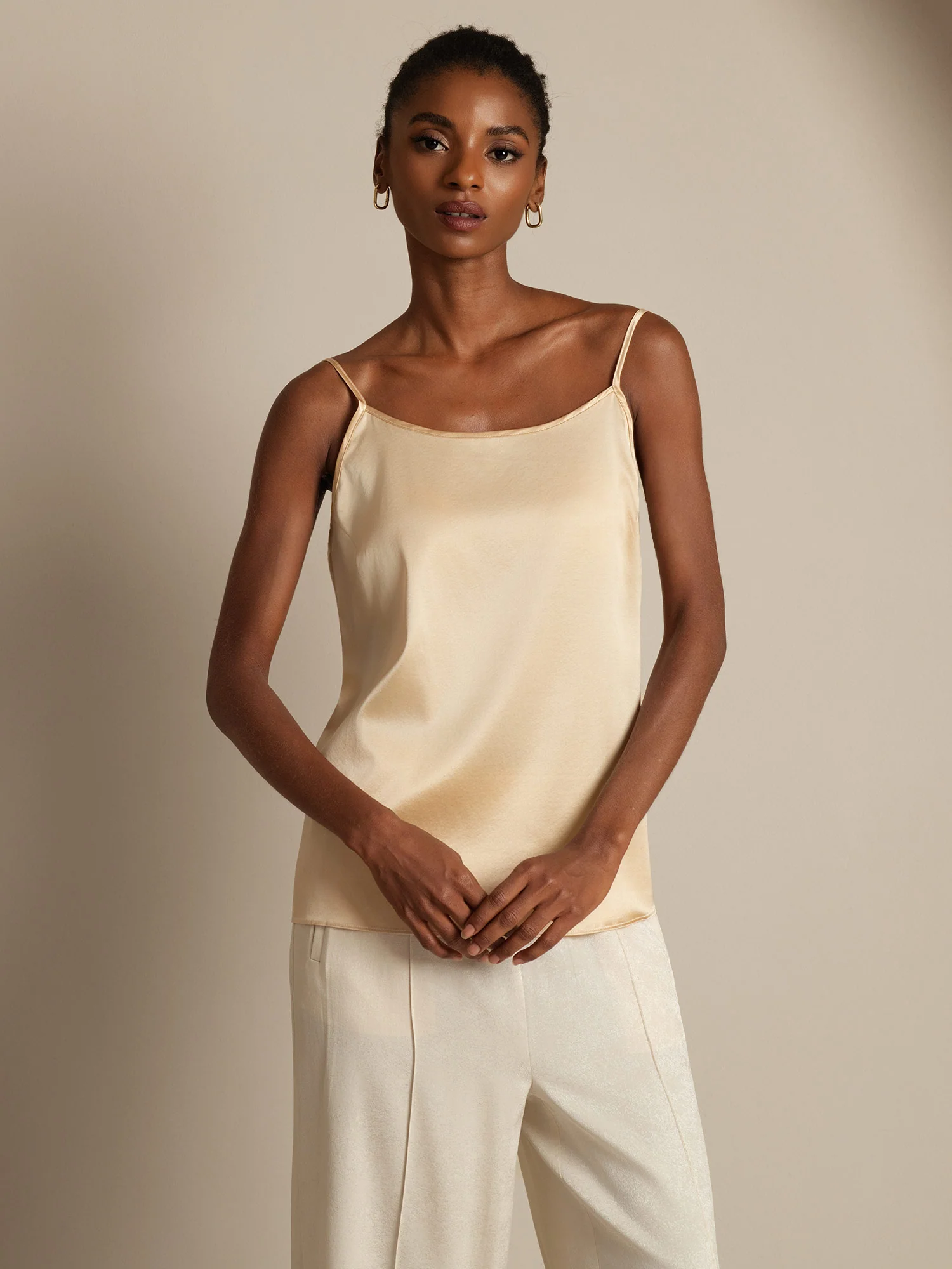 19Momme Silk Spaghetti Strap Camisoles - Image 28
