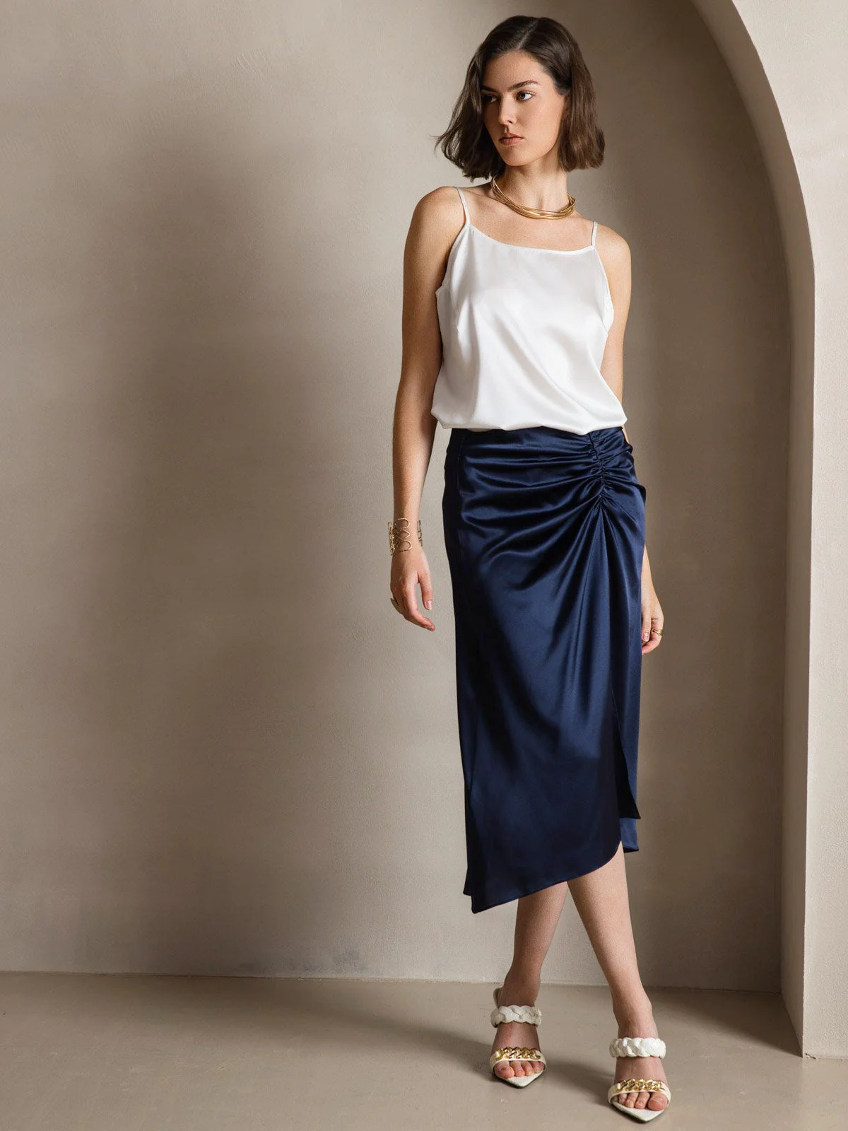 19Momme Silk Spaghetti Strap Camisoles - Image 50