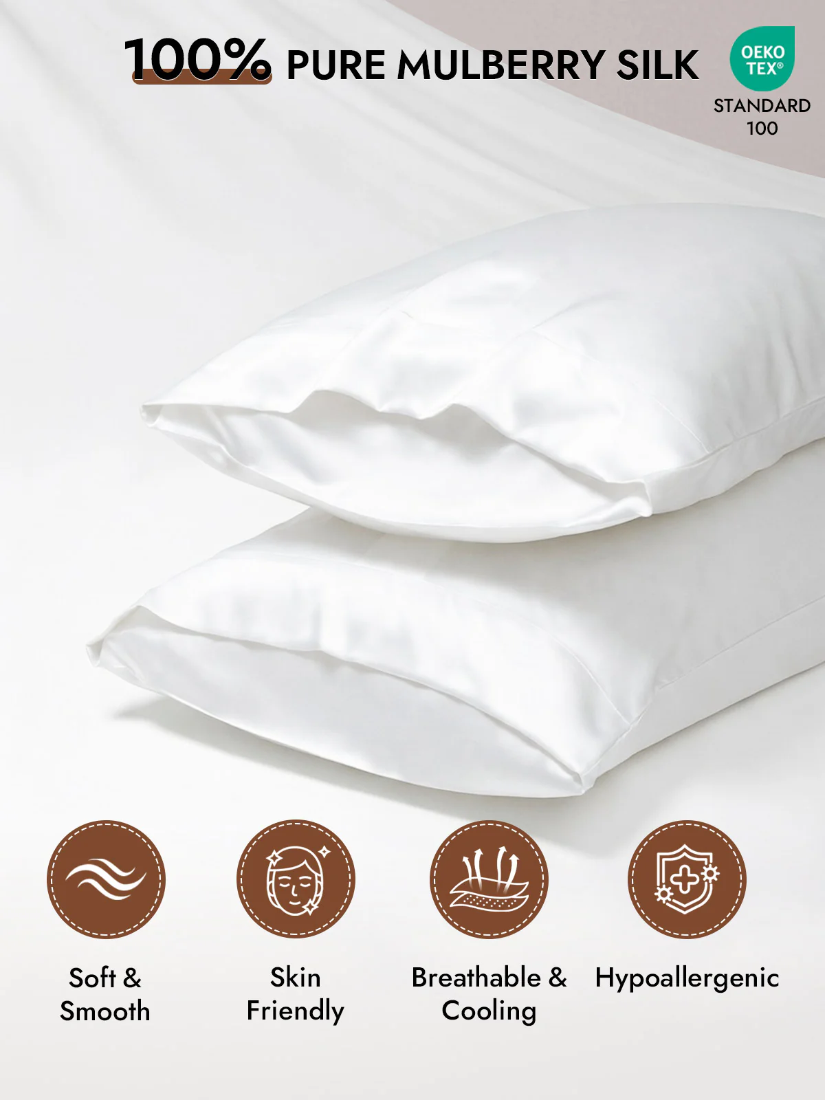 100% Mulberry Silk Pillowcase with Envelope Closure - Image 11